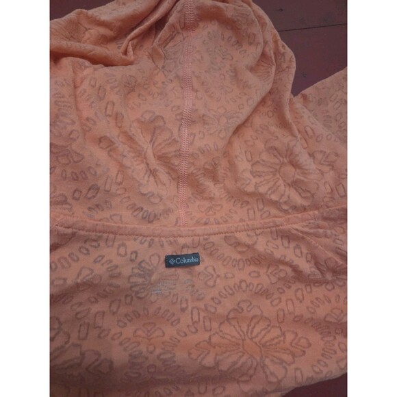 ! Columbia 3/4 Sleeve Hooded Shirt Women's XL Pink - Picture 4 of 5